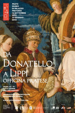 Cartolina della mostra "Da Donatello a Lippi.Officina Pratese"