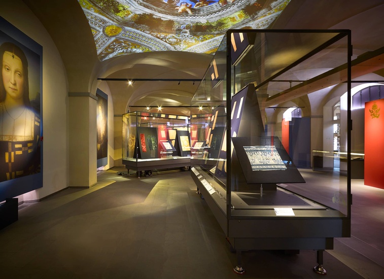 Una sala del Museo del Tessuto