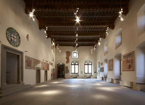 L'interno restaurato di Palazzo Pretorio