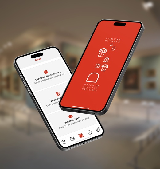 L'App di Pretorio Prato su due dispositivi mobili