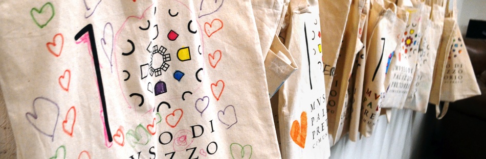 Palazzo Pretorio shoppers decorated by children
