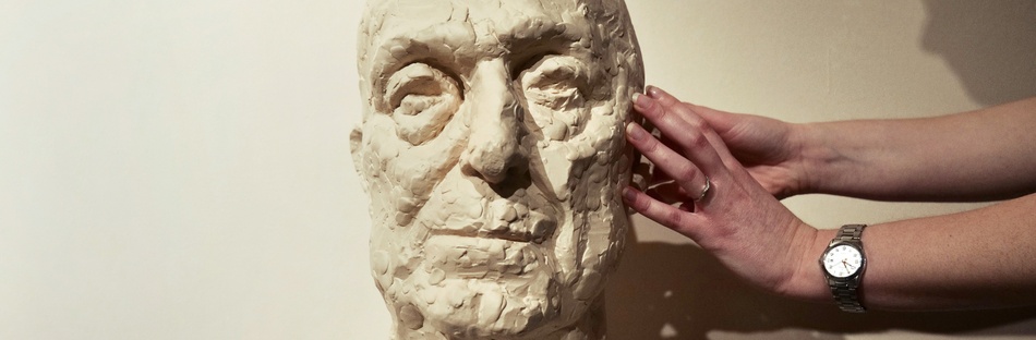 Tactile reproduction of a statue head